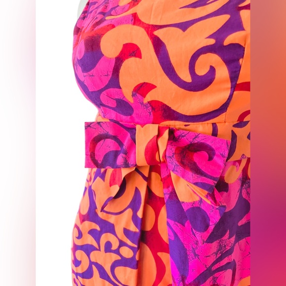 Vintage 70’s Batik Hawaiian Tiki Maxi Dress - Picture 5 of 5